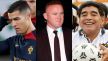 Cristiano Ronaldo, Wayne Rooney i Diego Maradona