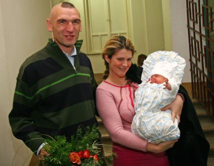 Željko Mavrović i supruga nakon rođena drugog djeteta.