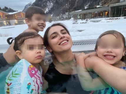 Amra Džeko s djecom na odmoru u Italiji